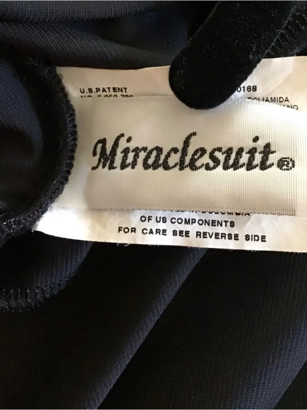 Miraclesuit Black One-Piece Swimsuit with Draped Front - Picture 4 of 5